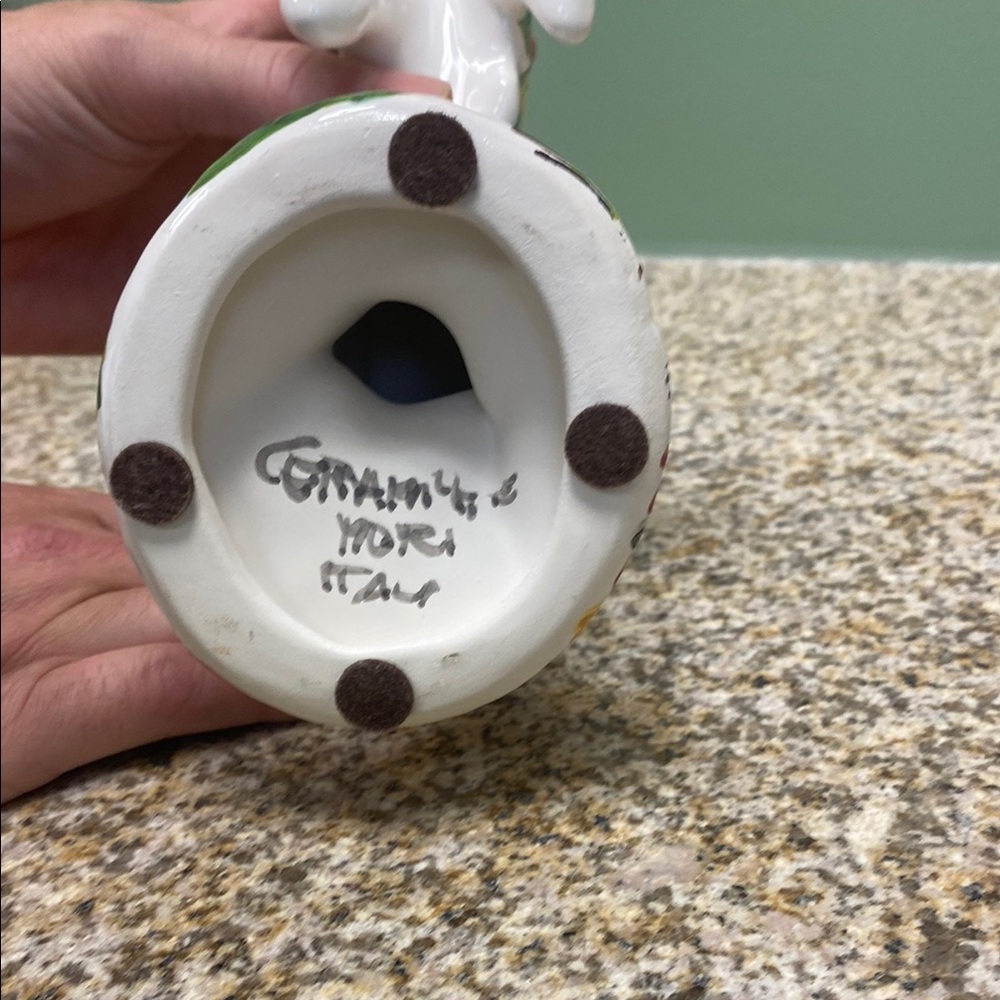 Ceramic Figurine with Handwritten Base